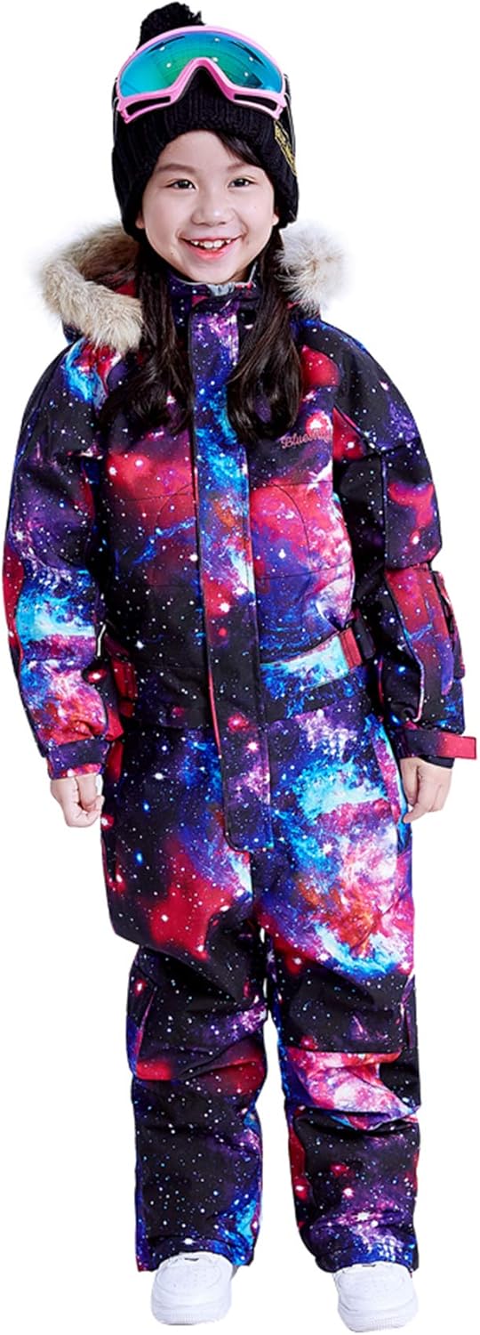 Bluemagic 宇宙柄 子供用スノーウェア Bluemagic 宇宙柄 子供用スノーウェア